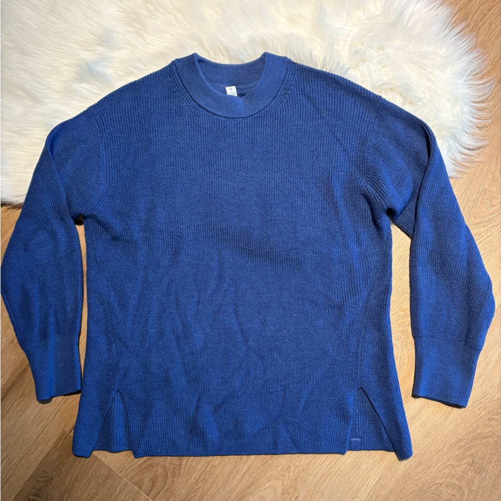 lululemon athletica Blue Crewneck Sweater